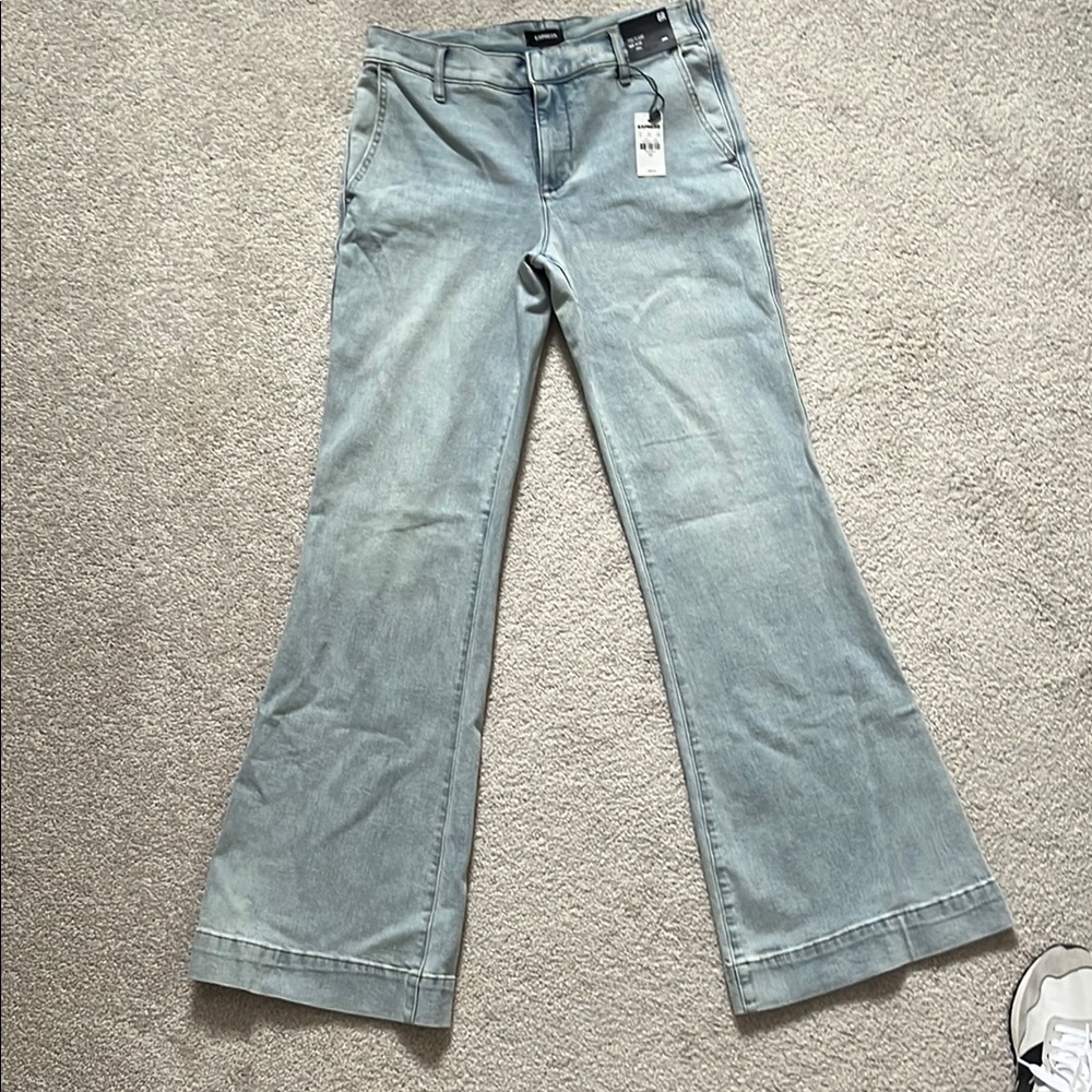 Women's Light Blue Flared Jeans